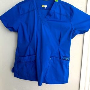 WonderWink Wonderflex Scrubs Size Large Royal Blue
